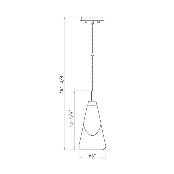 Z-Lite Aimie 1-Light 6-in W Standard Brushed Nickel Modern Pendant Light w/ Marbleized Cone Glass Shade