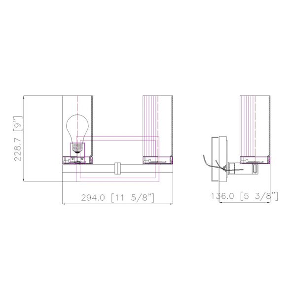 Z-Lite Danica 2-Light Polished Chrome LED Vanity Light w/ White Glass Shade