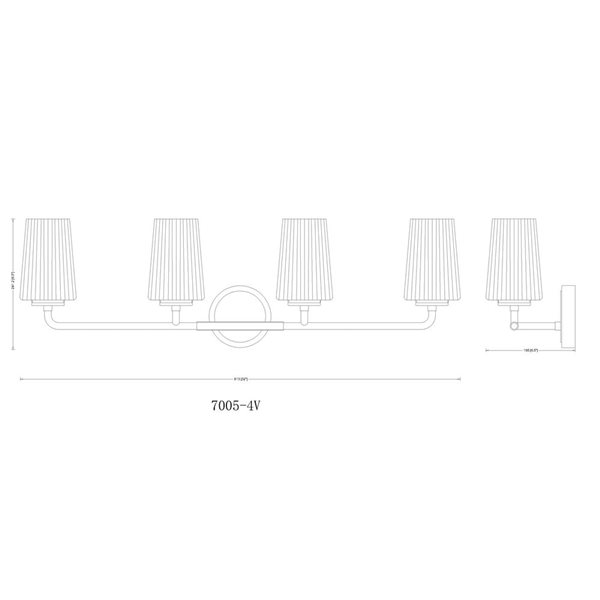 Z-Lite Montford 4-Light Polished Chrome LED Vanity Light w/ Opal Glass Shade