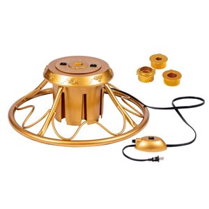 Vickerman Gold 360-Degree Rotating Tree Stand for Artificial Tree - 12 Lb Max
