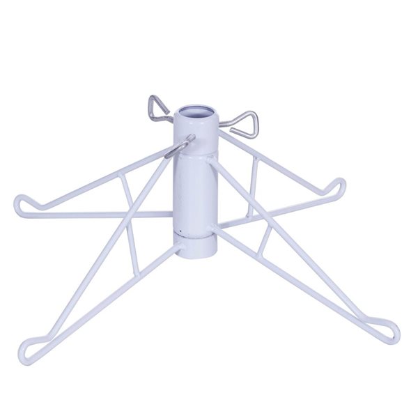 Vickerman 4.5-ft Sparkle White Spruce Artificial Christmas Tree with Warm White LED Lights