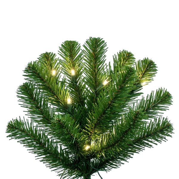 Vickerman 9-ft x 48-in Deluxe Green Sequoia Pine Artificial Slim Christmas Tree with 1000 Warm White LED 5-mm Lights