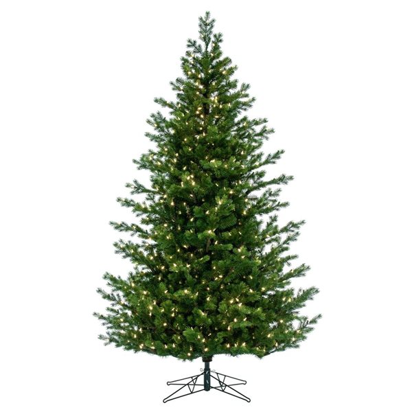Vickerman 9-ft x 67-in Eagle Fraser Full Artificial Christmas Tree with Warm White Duralite LED Lights