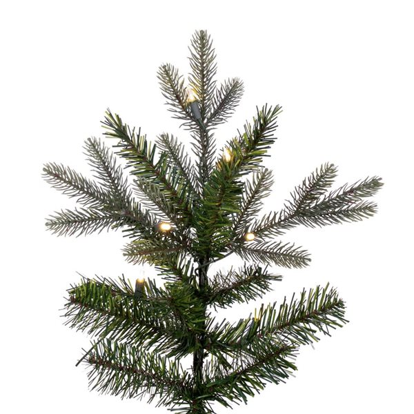 Vickerman 7.5-ft x 44-in Douglas Fir Artificial Slim Christmas Tree with Warm White LED Lights