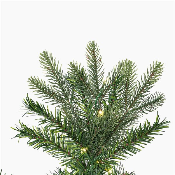 Vickerman 9-ft x 50-in Douglas Fir Artificial Slim Christmas Tree with Warm White LED Lights - Green