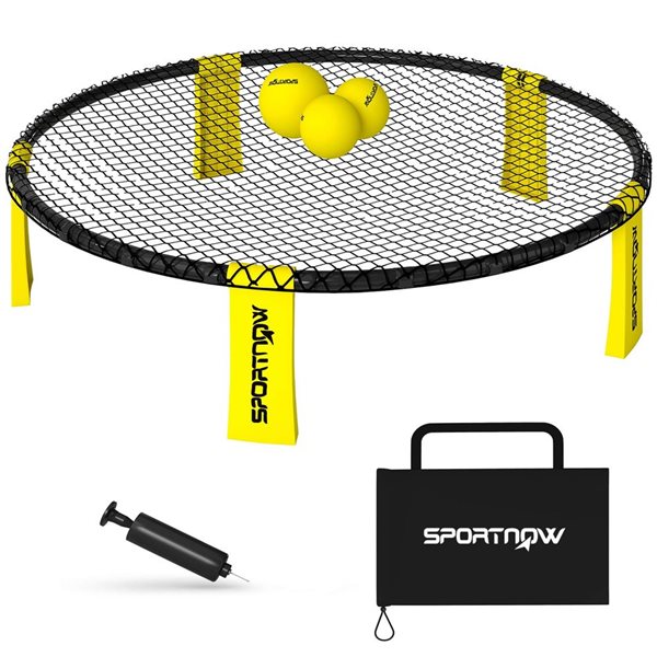 INN Ensemble jeu de mini-volleyball pliable pour enfant et adulte jeu de volley portable jeu plein air aptitude et divertissement - Sport INN Ensemble jeu de mini-volleyball pliable pour enfant et adulte jeu de volley portable jeu plein air aptitude et divertissement - Sport