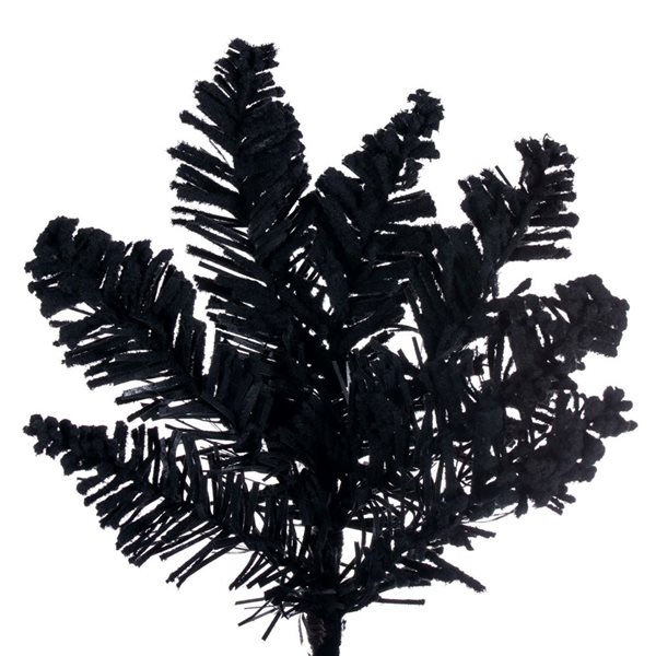 Vickerman 3-ft H Flocked Black Fir Artificial Halloween Tree