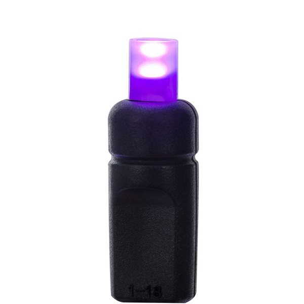 Vickerman 50-Light Orange-Purple Wide Angle Single Mold End-Connecting LED Light Set