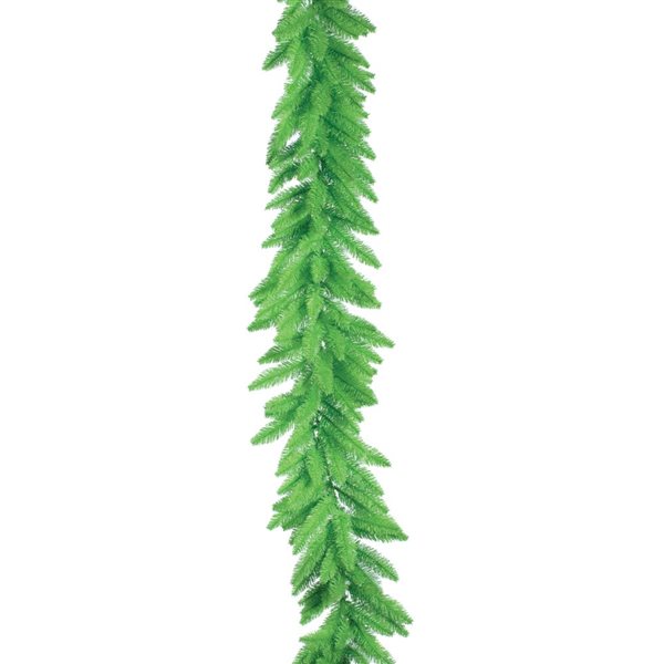 Vickerman 9-ft L Pre-Lit Lime Artificial Halloween Garland w/ Lime Dura-Lit LED Lights