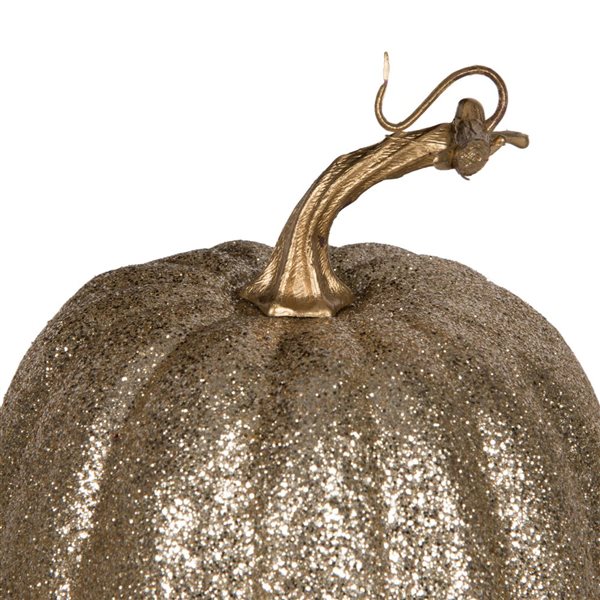 Vickerman 3-Pack Assorted 8-in Champagne Fabric Pumpkins w/ Polystyrene Inner