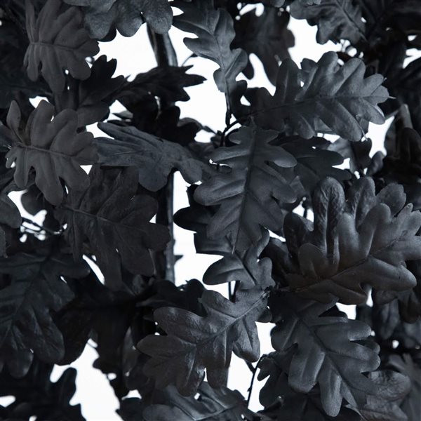 Nearly Natural 6-ft H Black Oak Artificial Halloween Tree w/ Potted Base