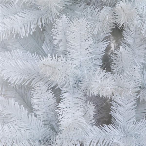 Nearly Natural 8-ft H Pine Holiday White Artificial Christmas Archway w/ Leg Base