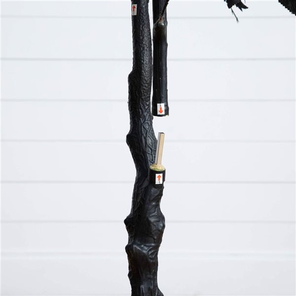 Nearly Natural 6-ft H Black Maple Artificial Halloween Tree w/ Potted Base