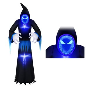 Occasions Halloween 8-ft Inflatable Illuminated Infinity Mirror Reaper - Black and Blue