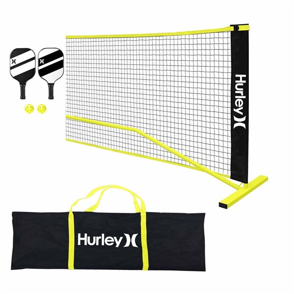 Set Pickleball Idena - 2 Raquettes, 4 Balles Indoor/Outdoor + Filet Rangement