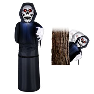 Occasions Halloween 6-ft Inflatable Animated Lurking Reaper w/ Red Eye Lights