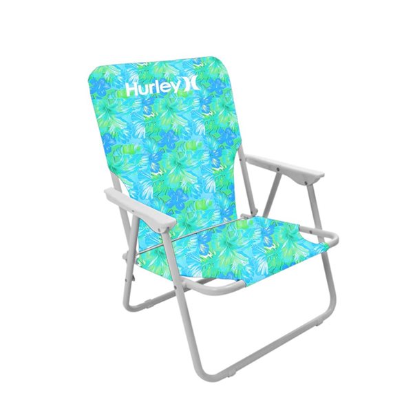 Hurley Single Position Beach Chair - Teal Blue