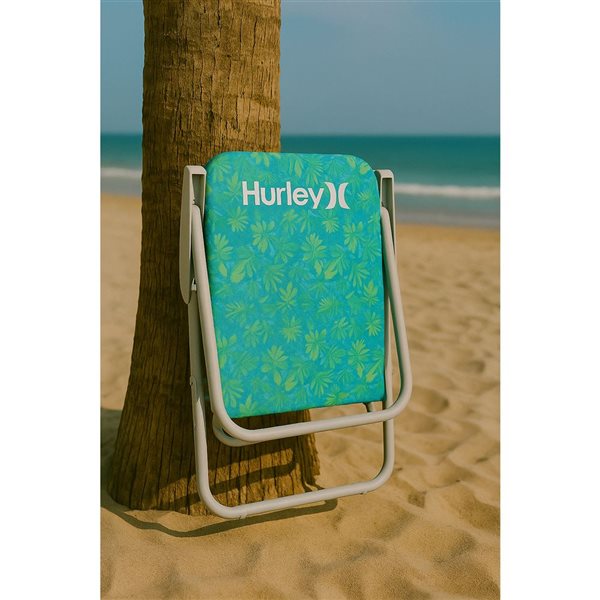 Hurley Single Position Beach Chair - Teal Blue