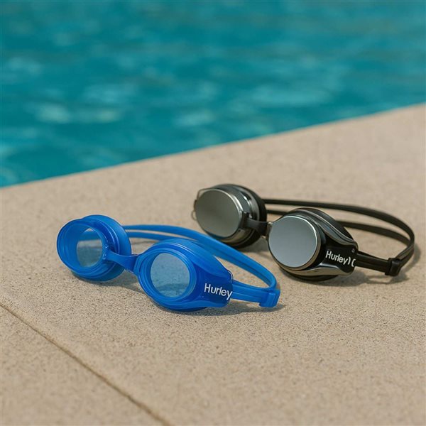 Hurley Phantom Ops Swim Goggles - Blue/Grey - 2/Pk