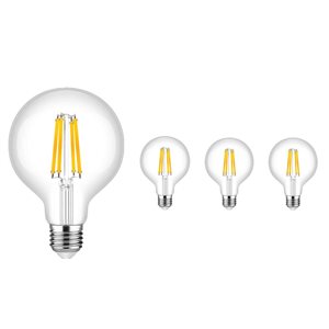 TorontoLed G25 Bulb Ultra Bright 900 Lumens 9 W=100 W E12 LED Light Bulbs - 3-Pack