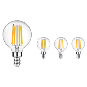 TorontoLed G16.5 Bulb Ultra Bright 900 Lumens 9 W=100 W E12  LED Light Bulbs - 3-Pack