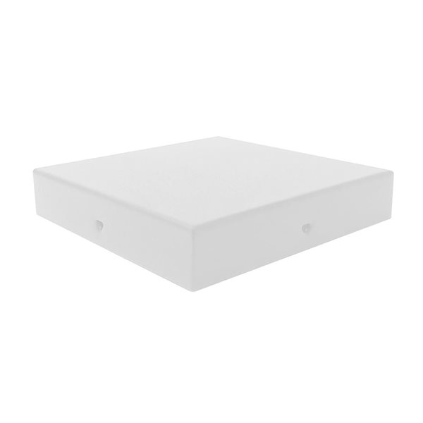 Nuvo Iron 6-in x 6-in Eazy-Cap Low Profile Steel White Post Cap - 4/Pkg