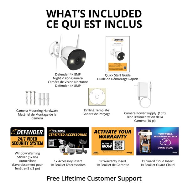 Defender Guard Pro 4K Wi-Fi 6 Plug-in Power Security Camera