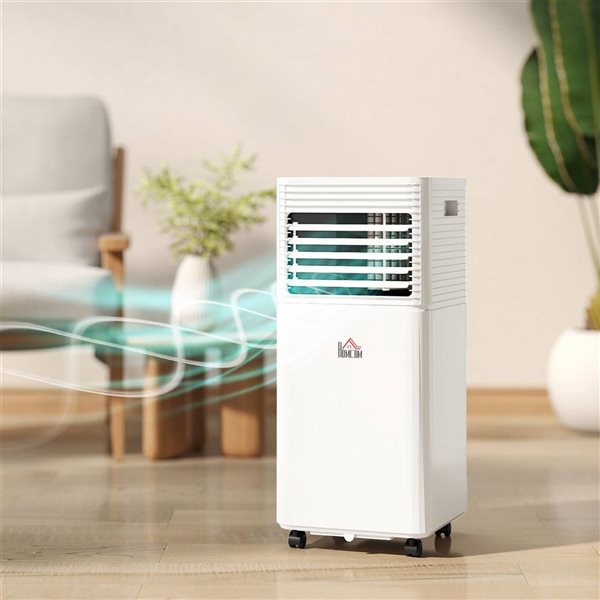 HOMCOM 10,000-BTU White Air Conditioner with Remote Control