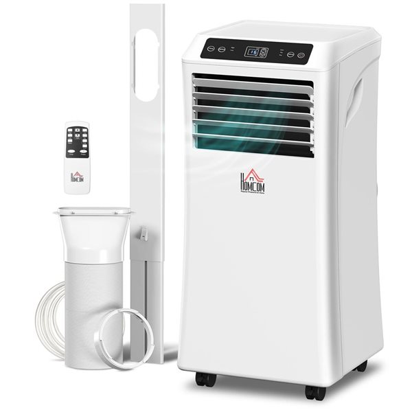 HOMCOM Portable Air Conditioner with 4 Modes and 215-344 Sq. Ft Coverage
