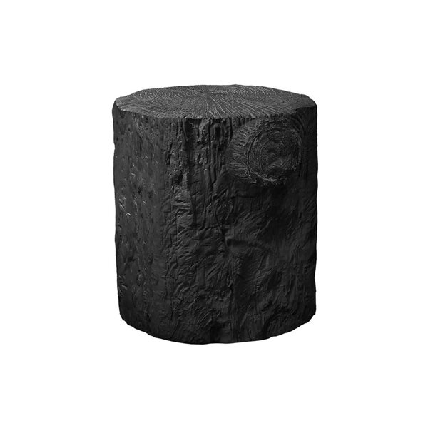 Monarch Specialties 25-in Black Round Drum Indoor/Outdoor Accent Table