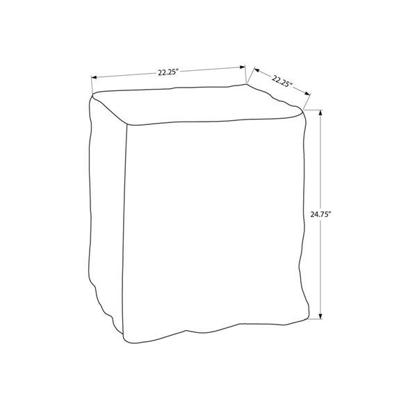 Monarch Specialties 25-in Walnut Square Indoor/Outdoor Accent Table