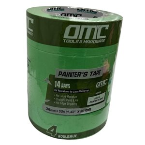 OMC 36-mm x 50-m Green Painter's Tape Roll - 4-pack