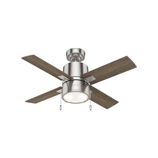 Hunter Beck 42-in Brushed Nickel-Reversible Blades Ceiling Fan