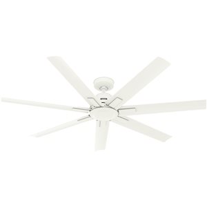 Ventilateur de plafond Downtown par Hunter de 60 po en blanc mat