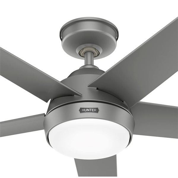 Hunter Skyflow 52-in Matte Silver Ceiling Fan