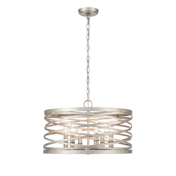 Millenium Lighting 6-Light Drum Shape Chain Pendant Light - Antique Nickel