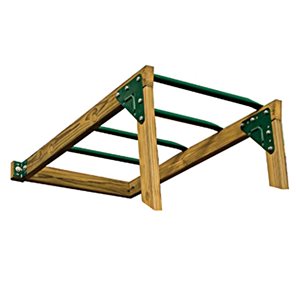 PlayStar Green Metal Climbing Bar Kit Playset Accessory