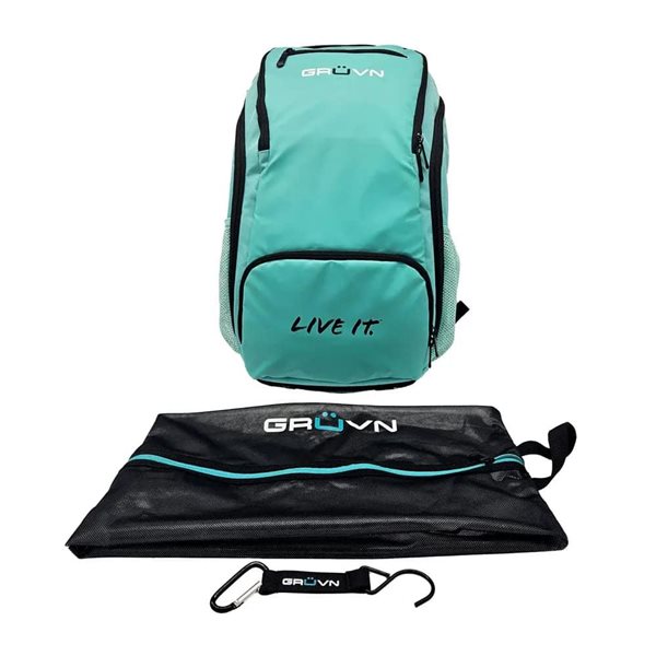 GRUVN Teal Blue Small Court Backpack