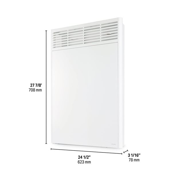 Stelpro Orleans 1500 W - 208/240V High-End Convector w/ Built-In Electronic Thermostat - White
