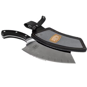 Oklahoma Joes Blacksmith Stainless Steel Cleaver and Case
