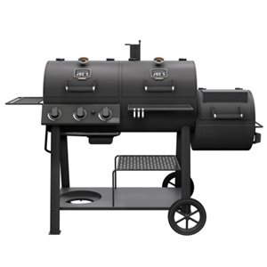 Oklahoma Joe's Canyon 40.1-in Black Combo Grill and Smoker