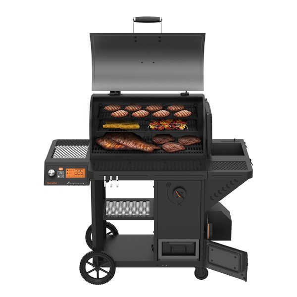 Oklahoma Joe's Tahoma 1200A DLX 30.4-in Black Cart Charcoal Grill