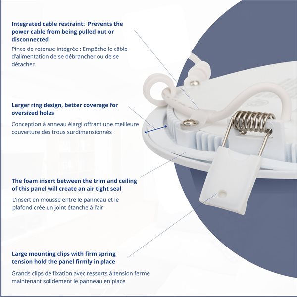 Luminus 5CCT 2700-5000K 1200 Lumens 14 W 6-in Dimmable LED Recessed Slim Downlight - 6/Pk