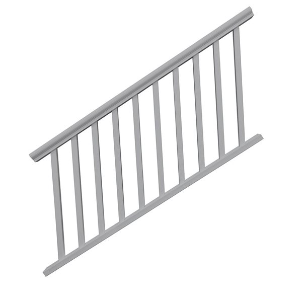 everhome 3 x 6-ft Grey PVC Outdoor Railing Stair NB066 | RONA
