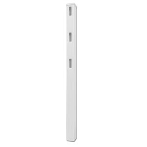 everhome 5-in W x 7-ft H White Vinyl Ranch Fence End Posts - 2/Pk