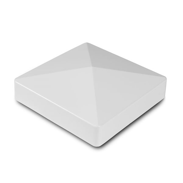 everhome 5-in W x 7-ft H White Vinyl Ranch Fence End Post