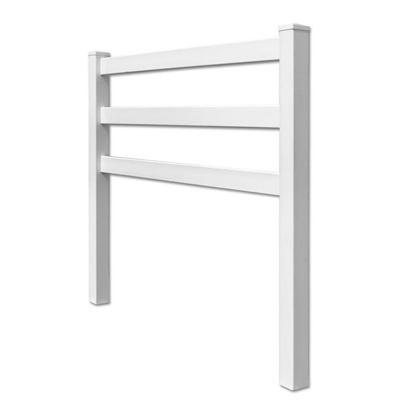 everhome 320-ft White Vinyl Ranch Fence Kit