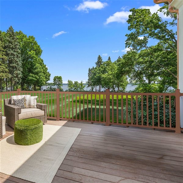 everhome 3-ft Brown Vinyl Outdoor Railing Post