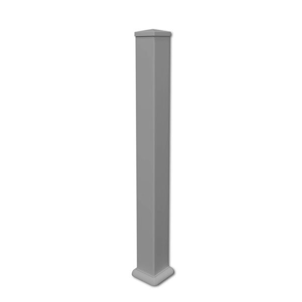 everhome 3-ft Grey Vinyl Outdoor Railing Post