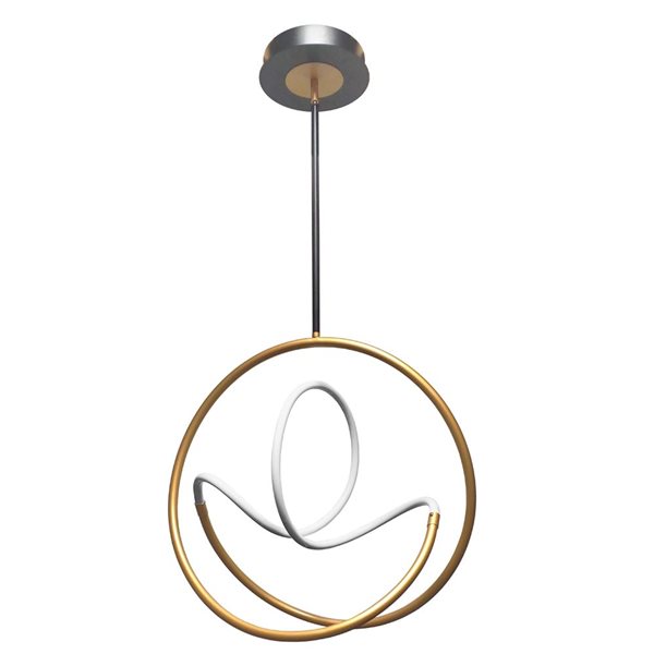 Dainolite Raelynn Pendant 27.8 W Ceiling Light- Gold/Matte Black